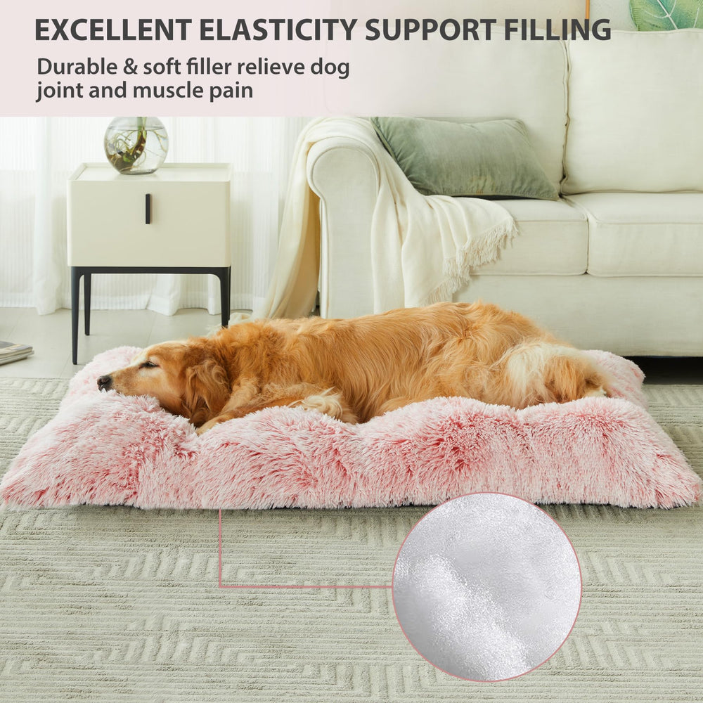 BFPETHOME plush-dog-bed-crate-pad offers cushioned support in your dog's crate.