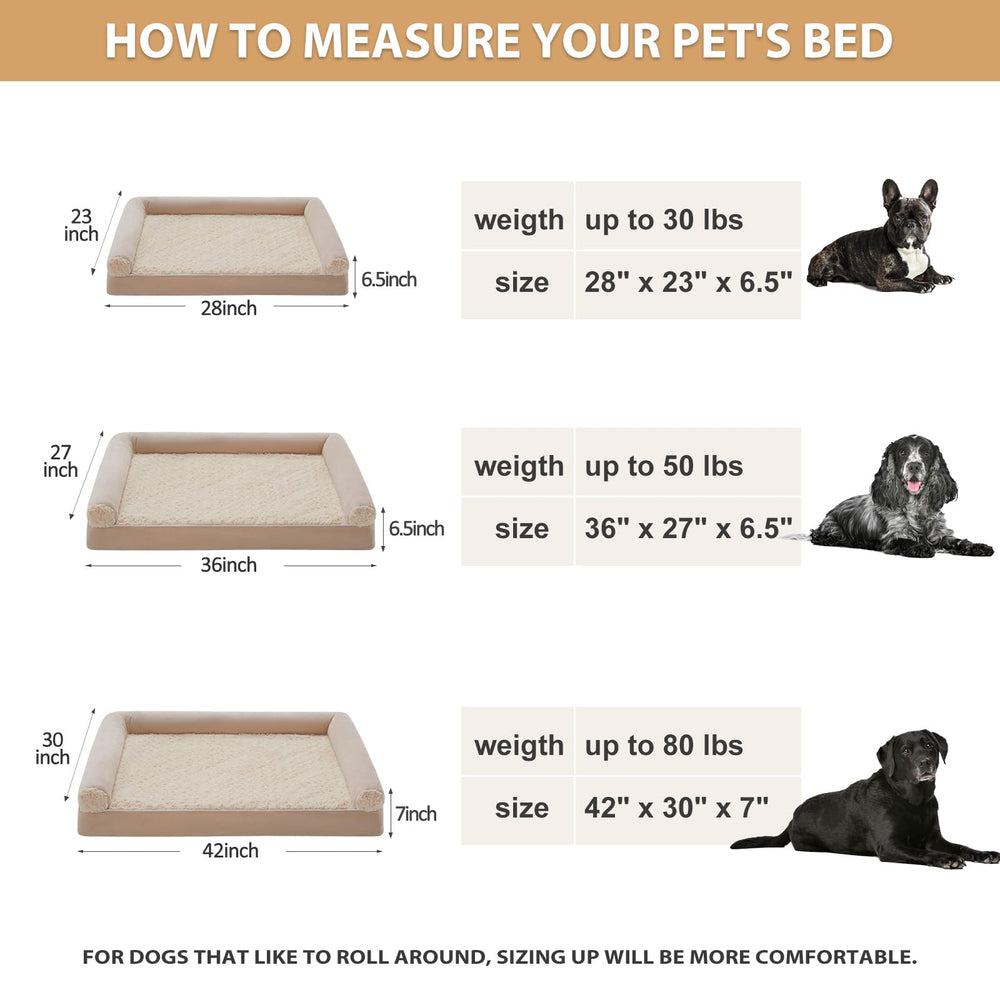 BFPETHOME three-sided bolster provides a secure lounging zone for dogs