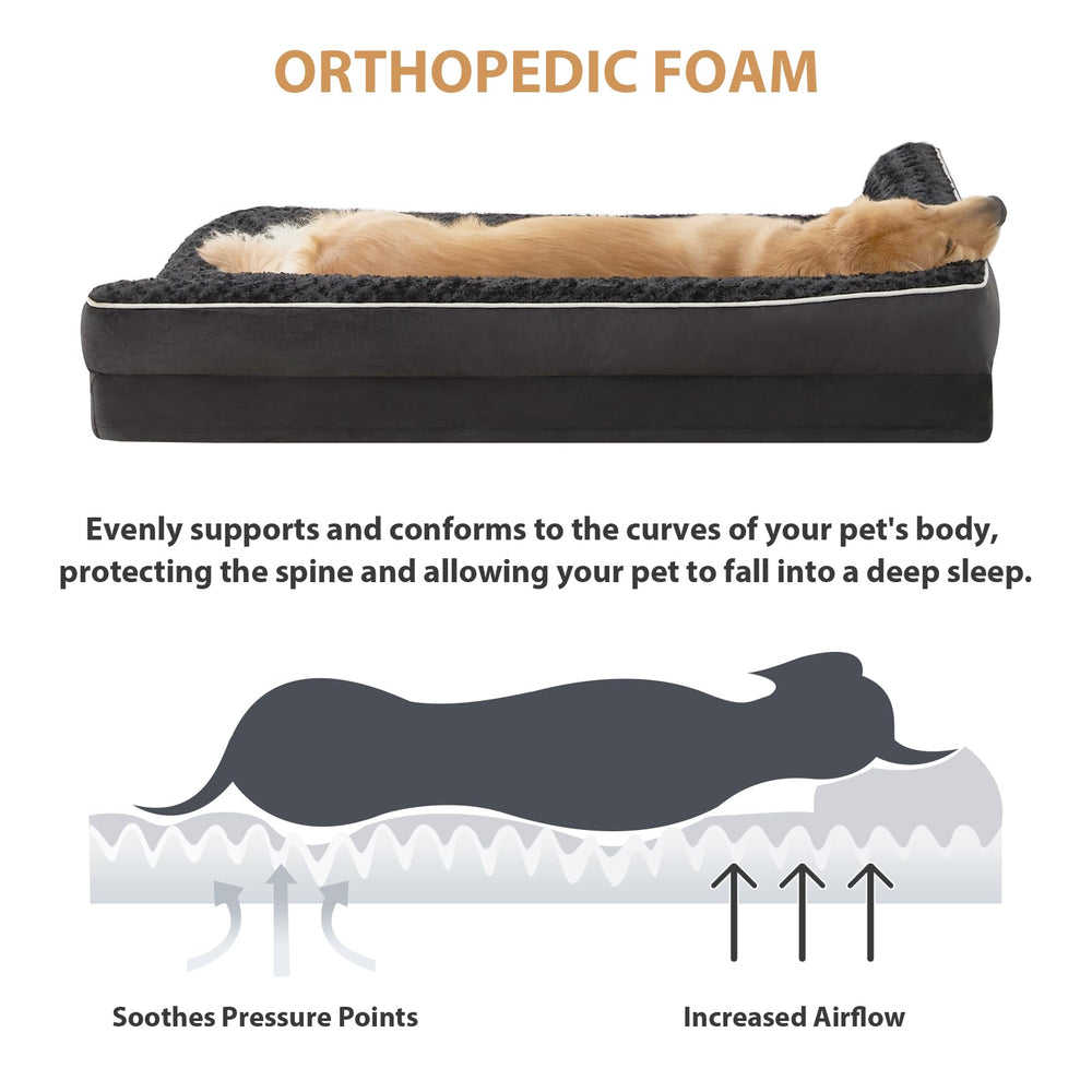 BFPETHOME soft-fluff surface with waterproof layer keeps dog comfy and dry