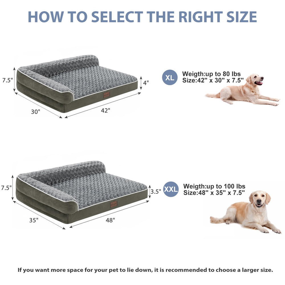 BFPETHOME soft surface dog bed with plush fluff offers gentle comfort for sensitive paws.