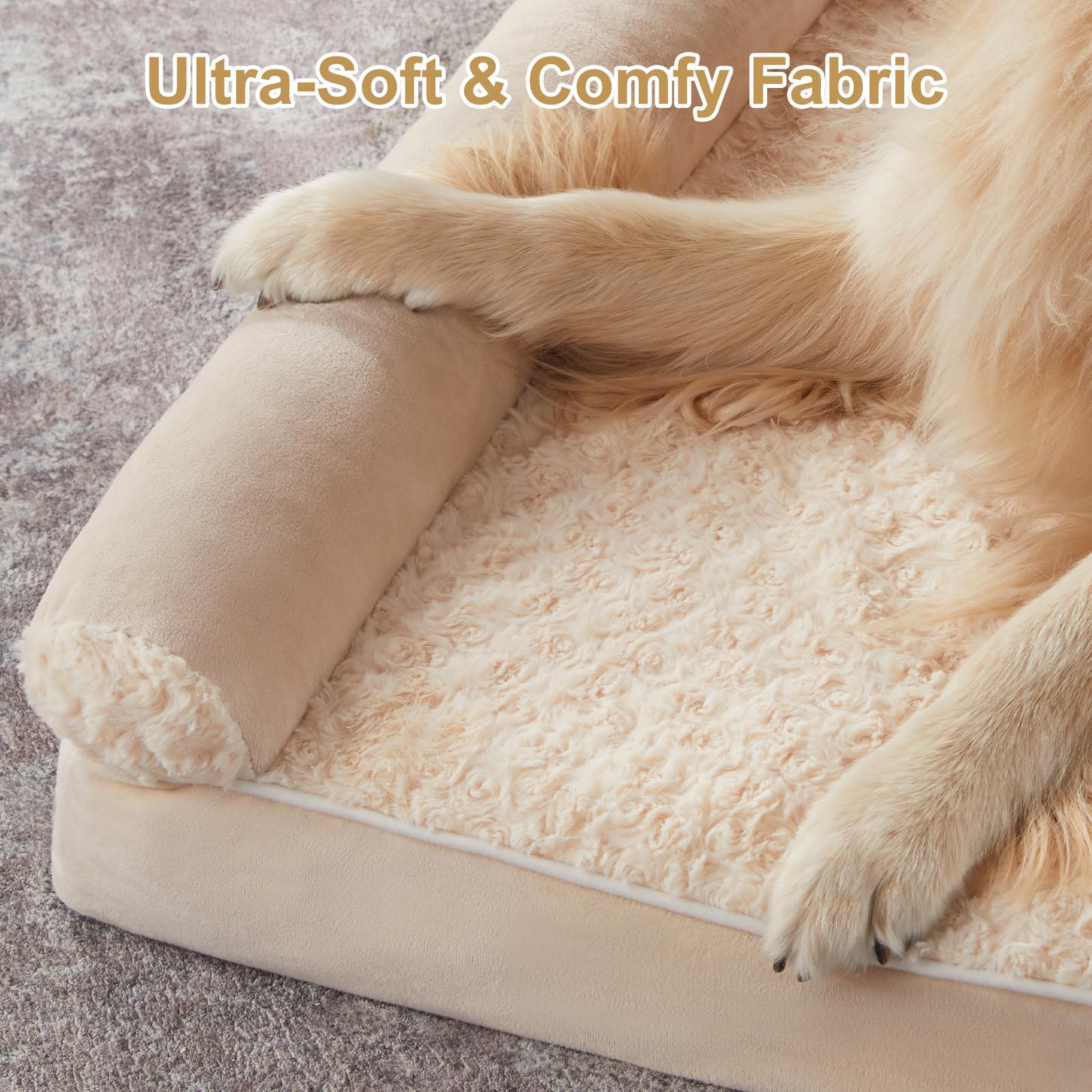 BFPETHOME waterproof-inner-layer protects foam from accidents.