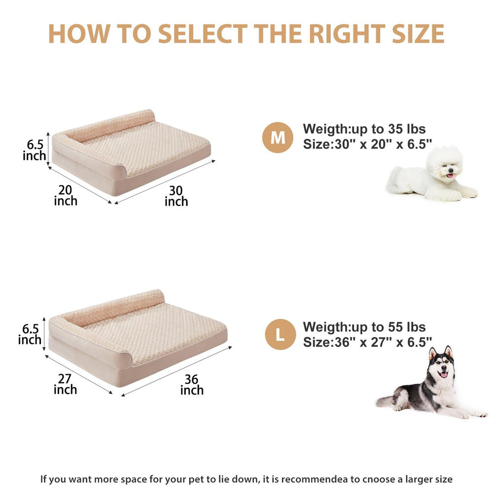 BFPETHOME waterproof-lining-dog-bed keeps the foam dry during spills.
