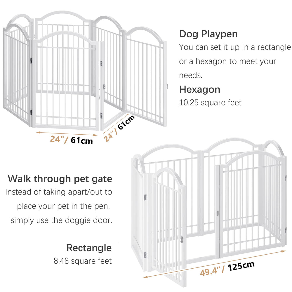BHG gate with 360-degree hinges for flexible layouts