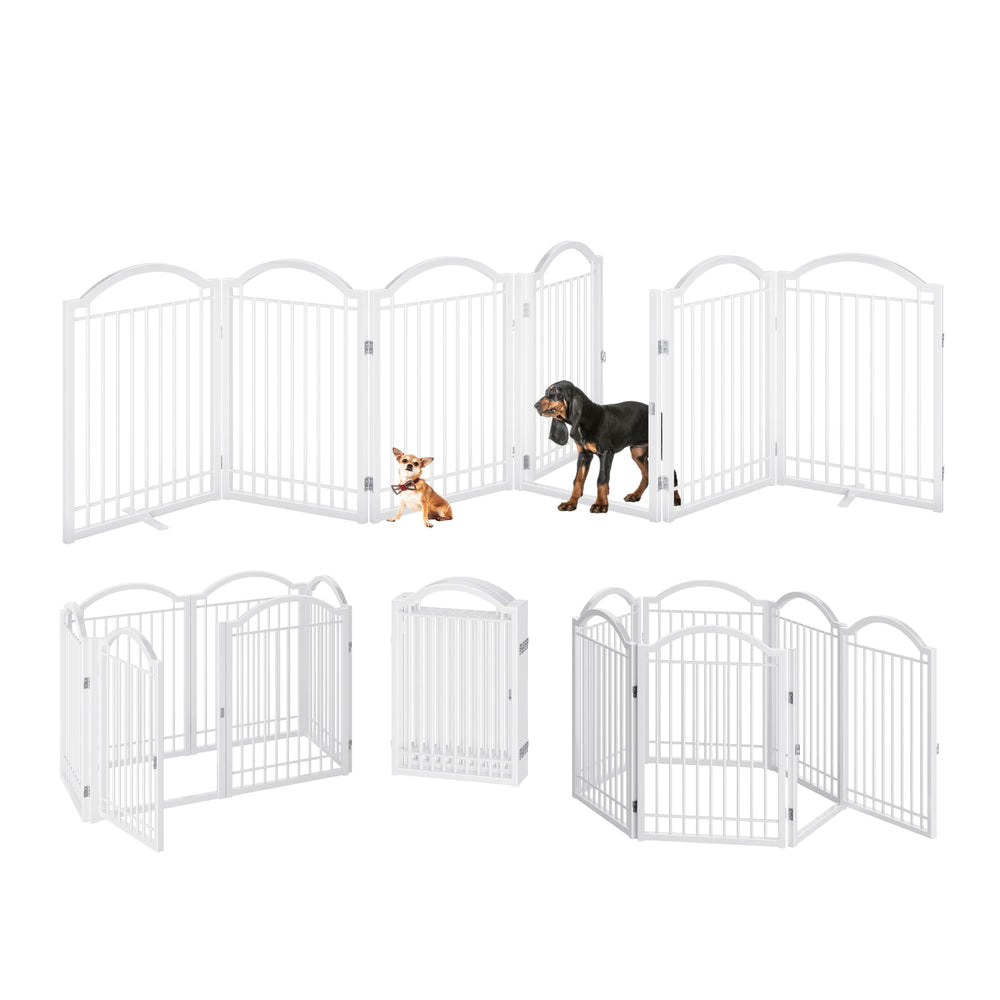 BHG six-panel folding gate shown in folding accordion configuration