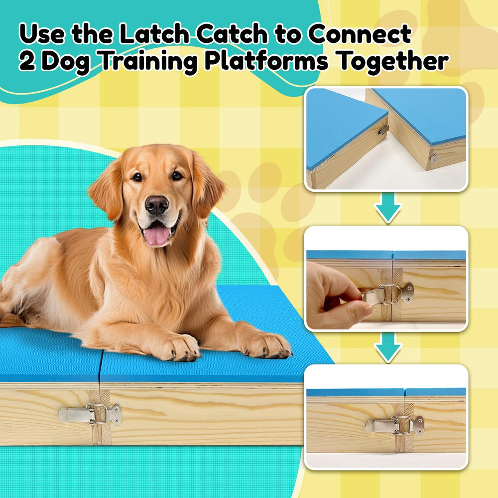 Bhyhok connectable boards with latch catch allow expanding training areas.