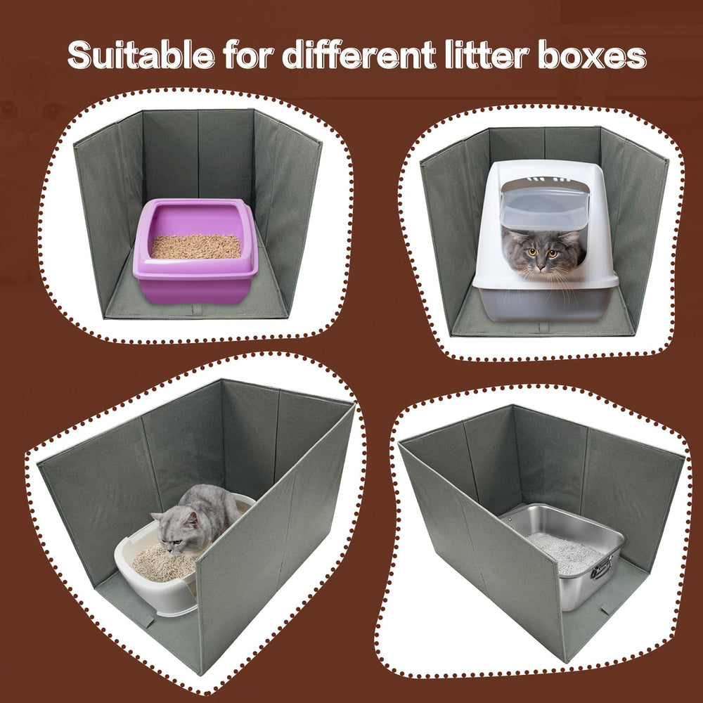 Bhyhok easy-clean removable bottom panel catching loose litter in action