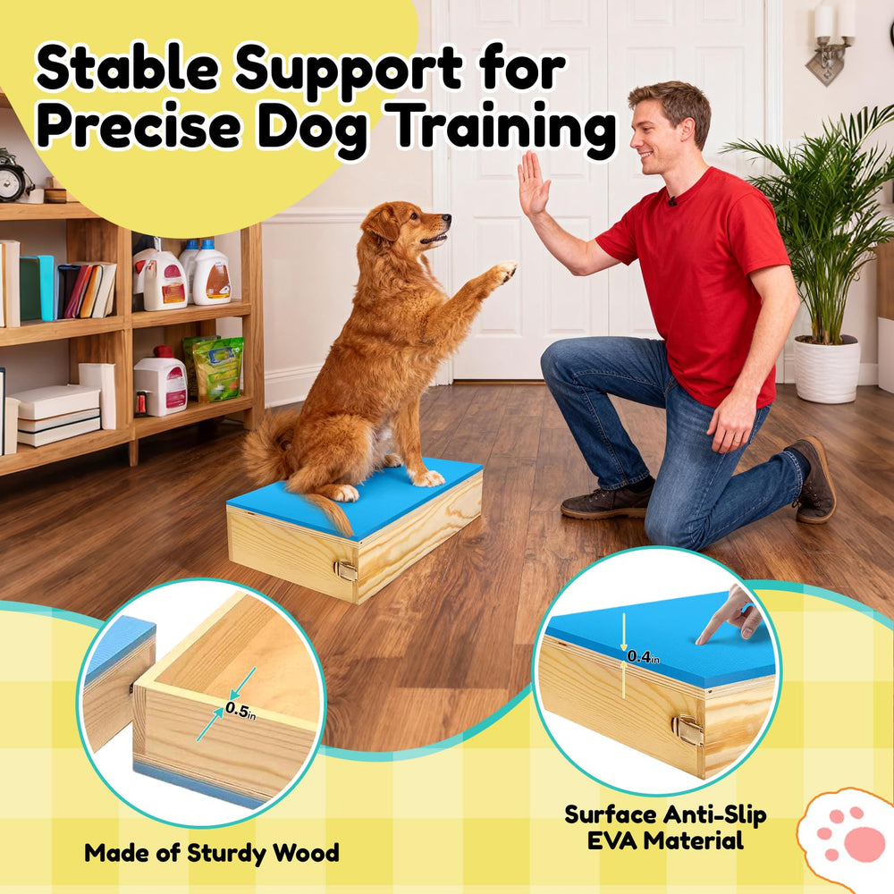 Bhyhok EVA foam surface dog training board provides comfortable grip during practice.