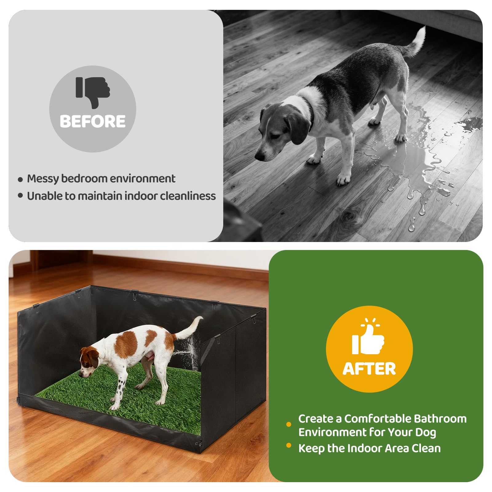 Bhyhok three splash guards protect floors and contain messes