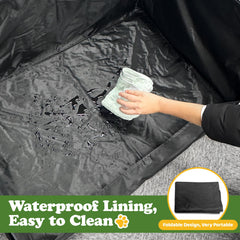 Bhyhok waterproof liner blocks leaks for easy, quick cleaning