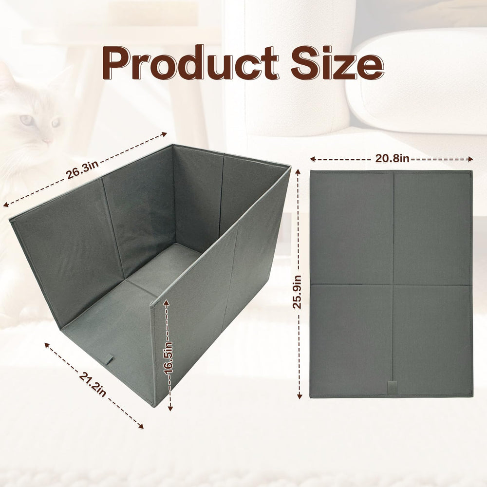 Bhyhok splash guard tall sides shown guarding walls from litter spray