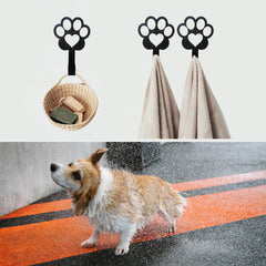 BiaGift metal dog paw hook 6pcs provides sturdy entryway organization.