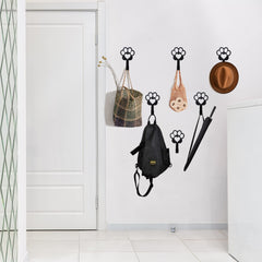 BiaGift wall-mounted dog paw hooks usage demonstrates space saving hallway decor.