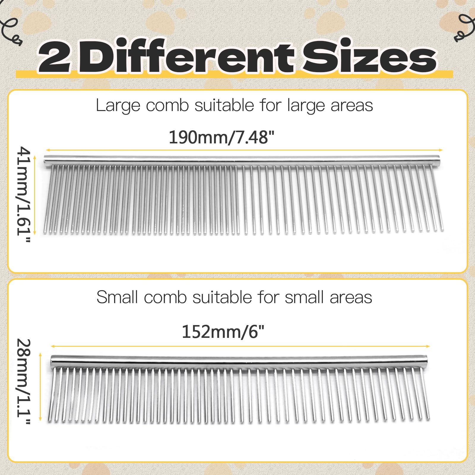 Biaungdo dog grooming comb large size for tackling mats on larger dogs.