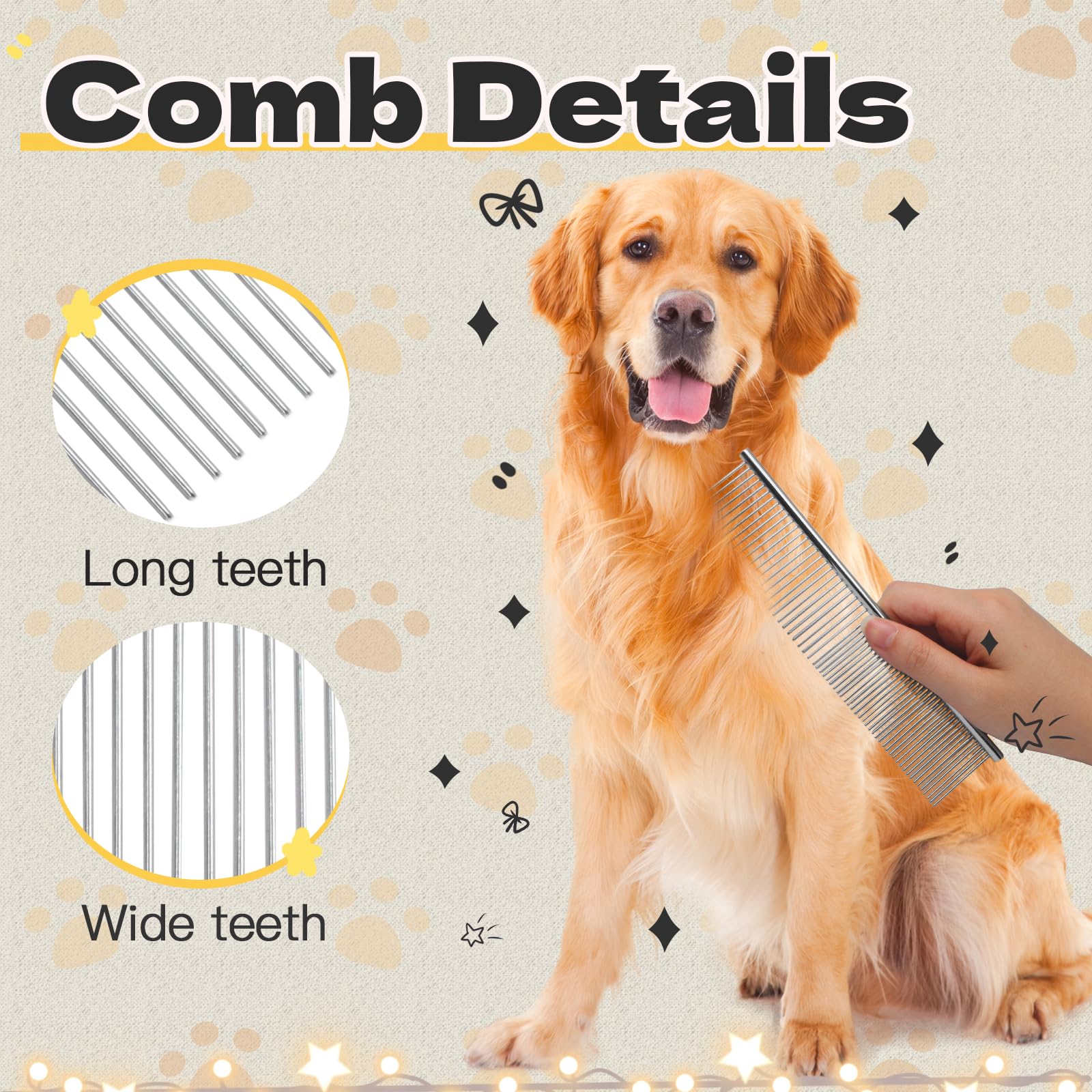 Biaungdo stainless steel finish demonstrates durable, corrosion-resistant grooming tool.