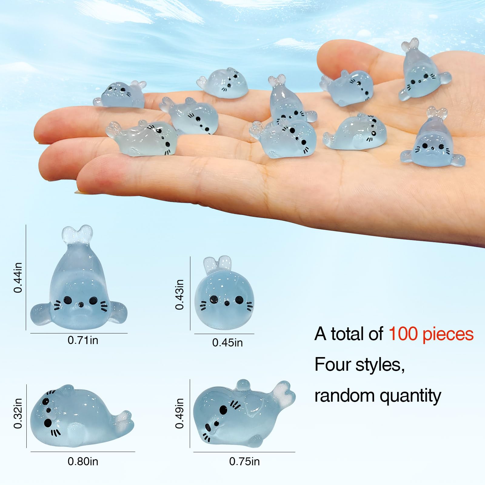 BICHENHWAI glow-seal-pup-style-b adds charming glow to aquariums and indoor displays