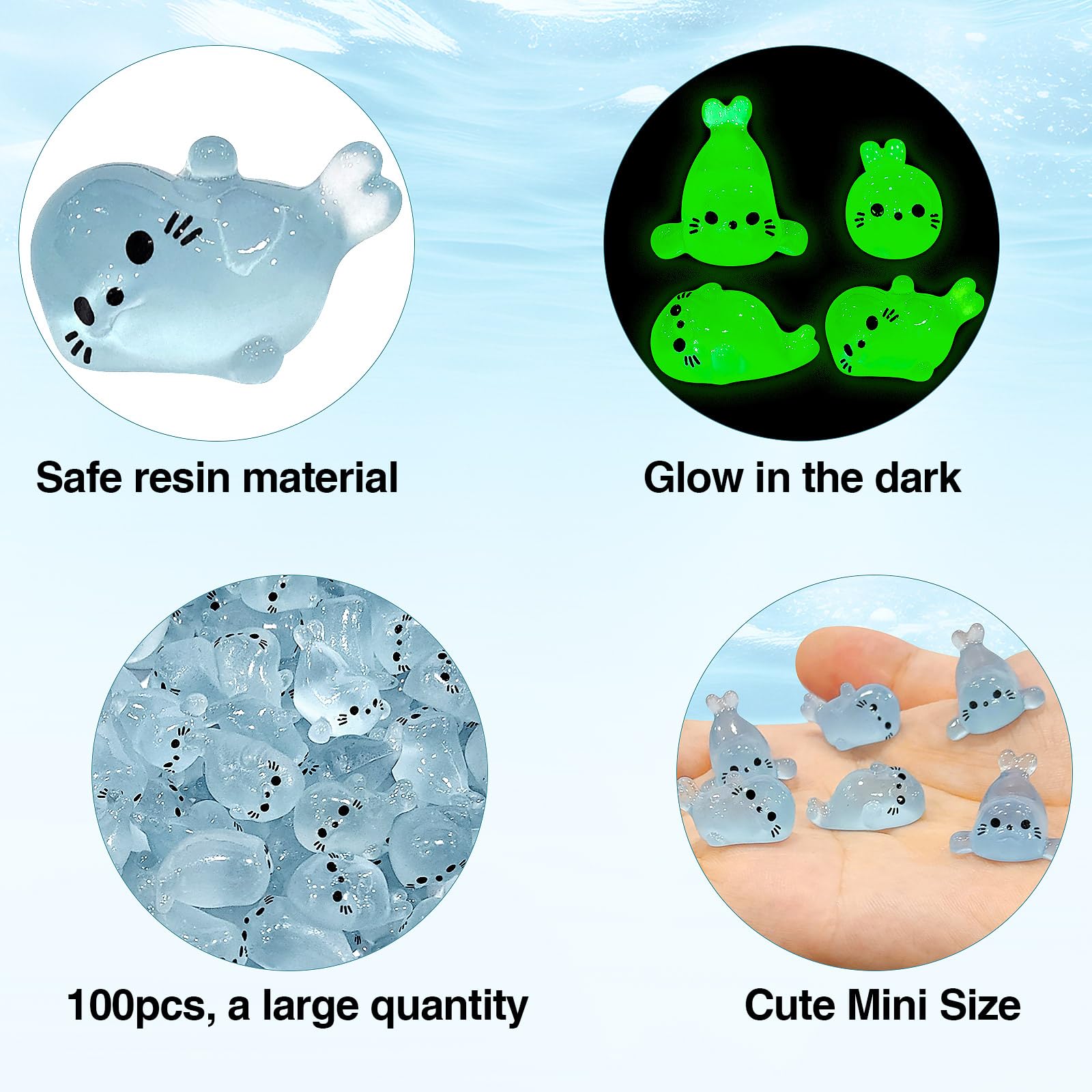 BICHENHWAI glow-seal-pup-style-c is ideal for DIY crafts and decorative projects
