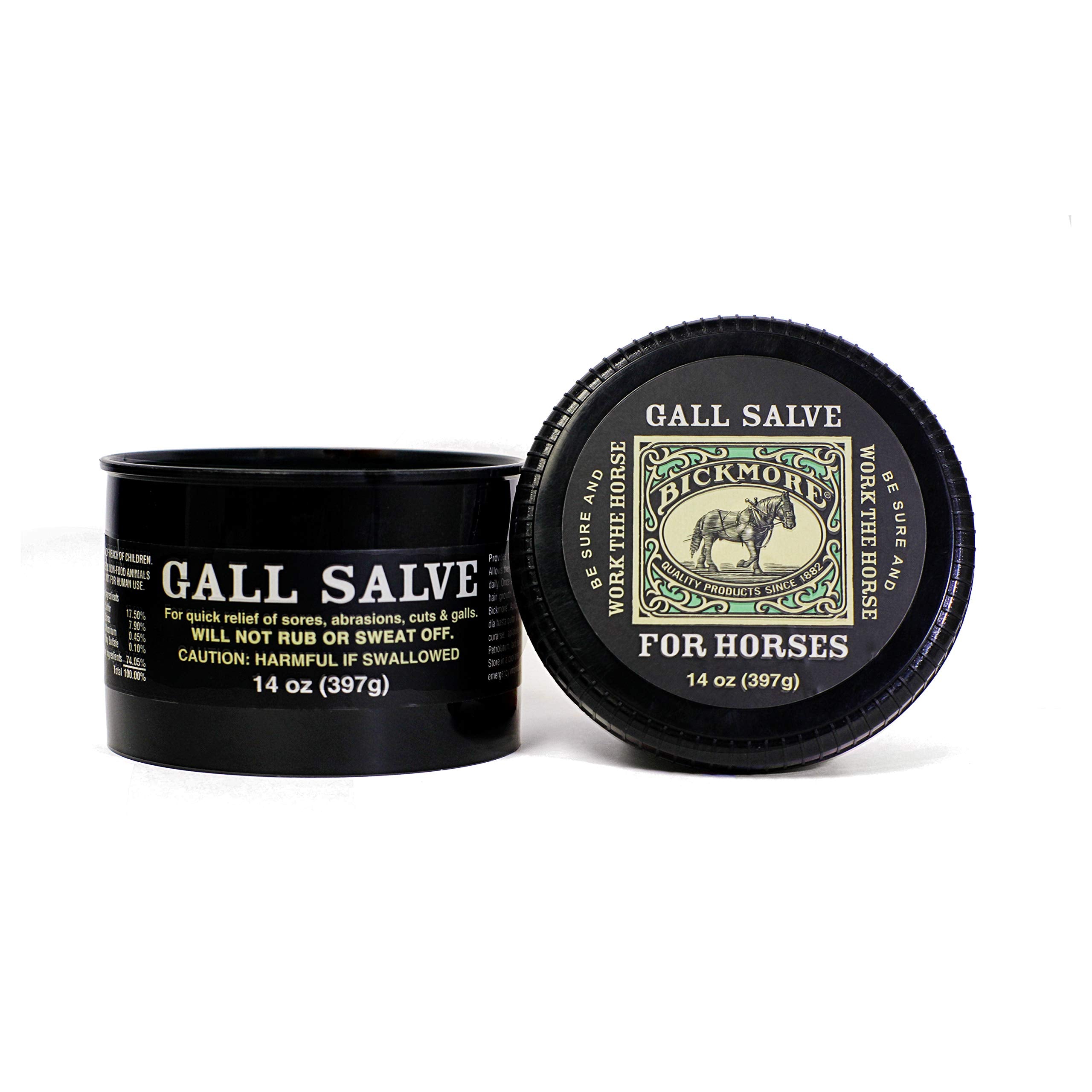 Bickmore Gall Salve dry-apply for mess-free use during rides.
