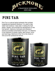 Bickmore Pine Tar outdoor wood treatment alongside tack room projects.