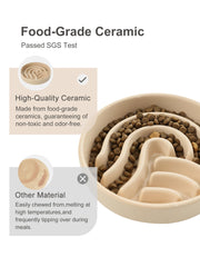 BICOPET stoneware bowl offers durable, chip-resistant daily use.