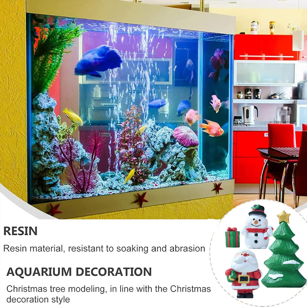 BicVaken snowman aquarium decor creates seasonal appeal and safe use