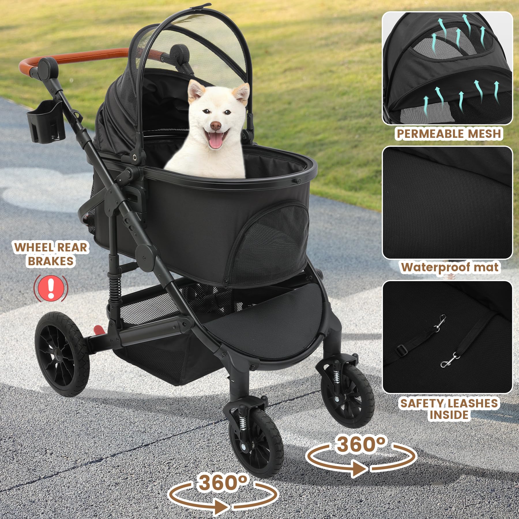 Bicystar 3-in-1 design combines stroller and carrier for versatile outings