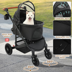 Bicystar 3-in-1 design combines stroller and carrier for versatile outings