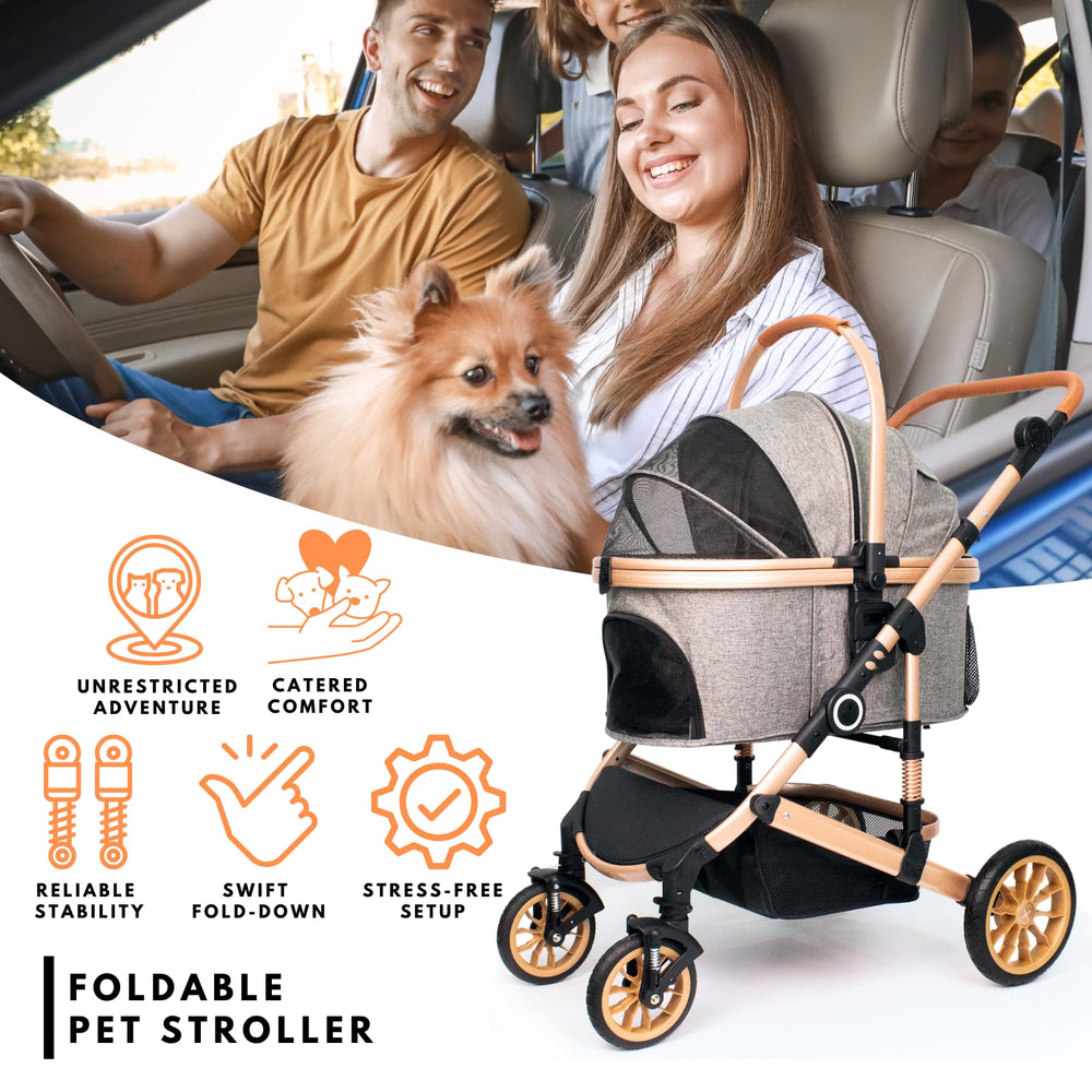 Bicystar detachable carrier for quick car-seat travel.