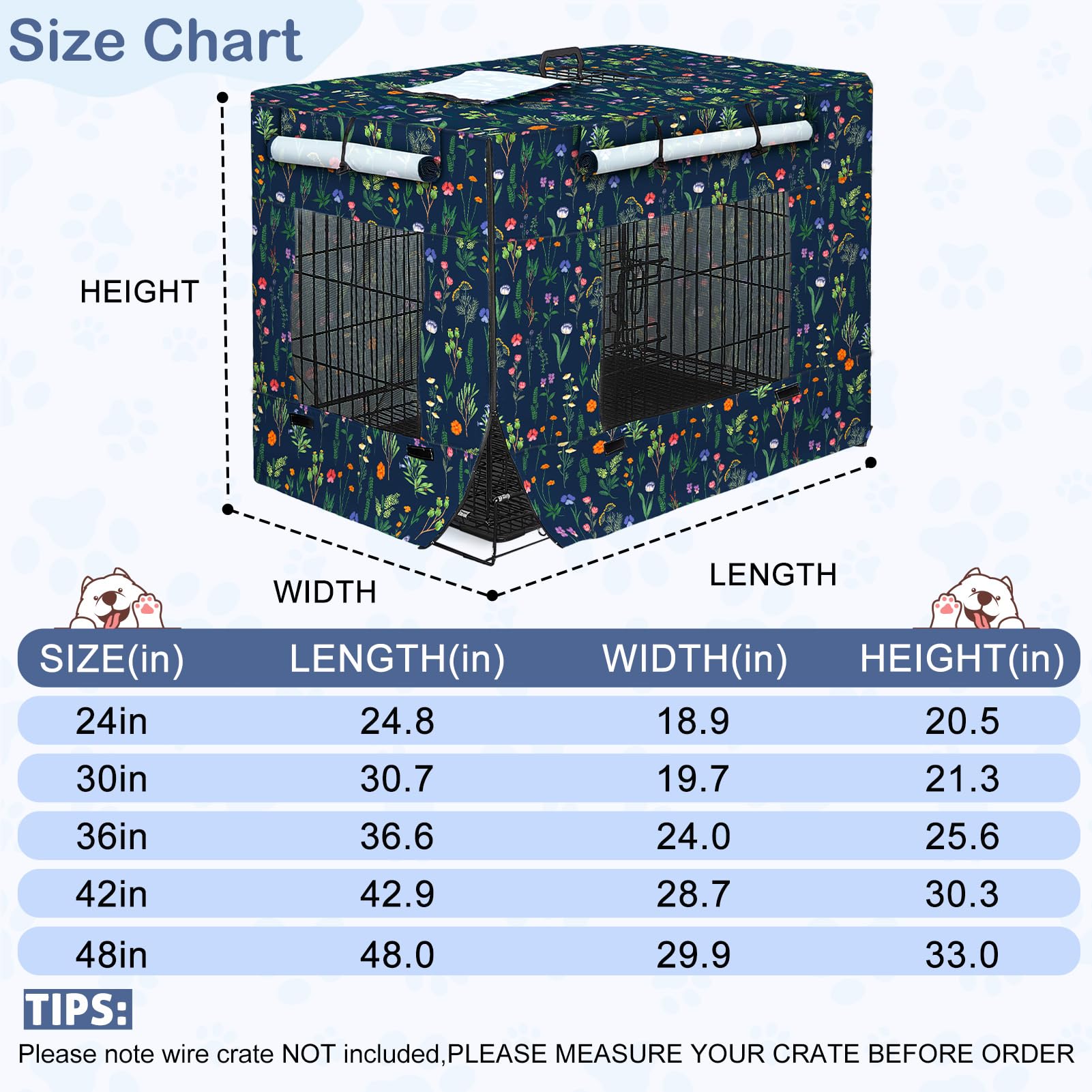 Bienbee 36-inch crate cover in action indoors showing quiet, distraction-free space.