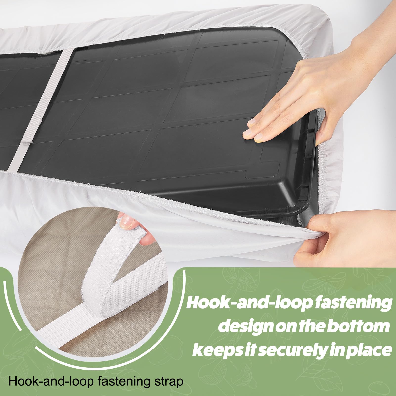 Bienbee liner waterproof layer detail keeps cage dry between washes.