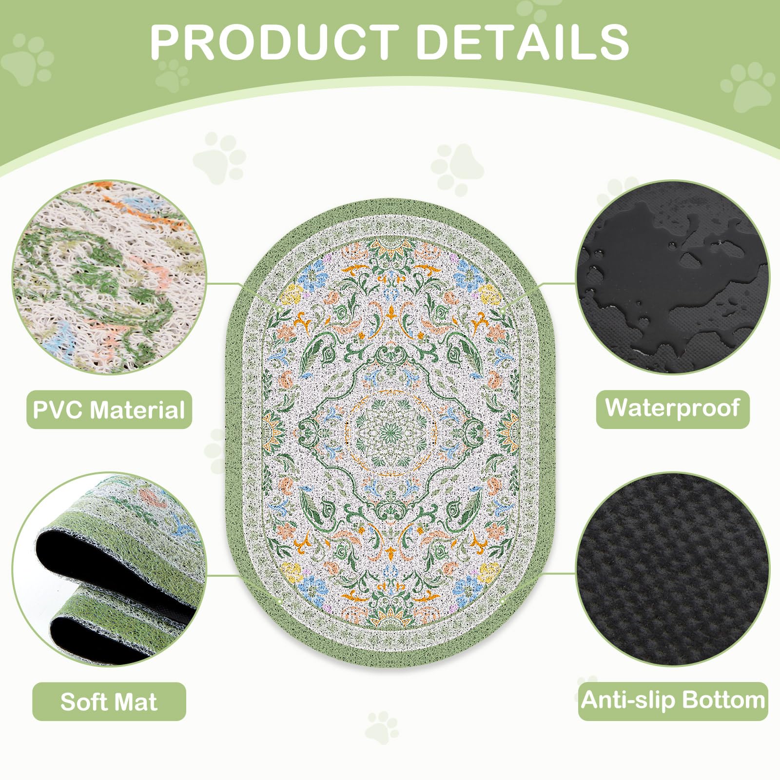 Bienbee cat litter mat waterproof layer protects floors and prevents leaks