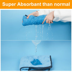 Bienbee dog bathrobe absorbent fleece demonstrates two times faster drying.