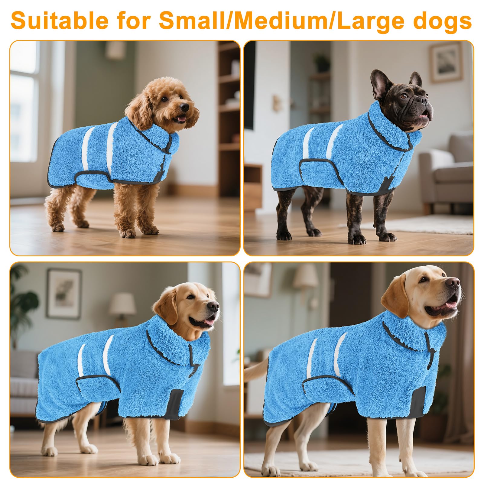 Bienbee dog bathrobe machine-washable design for effortless cleanup and reuse.