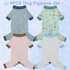 Bienbee dog pajamas dinosaur pattern for comfy daytime adventures