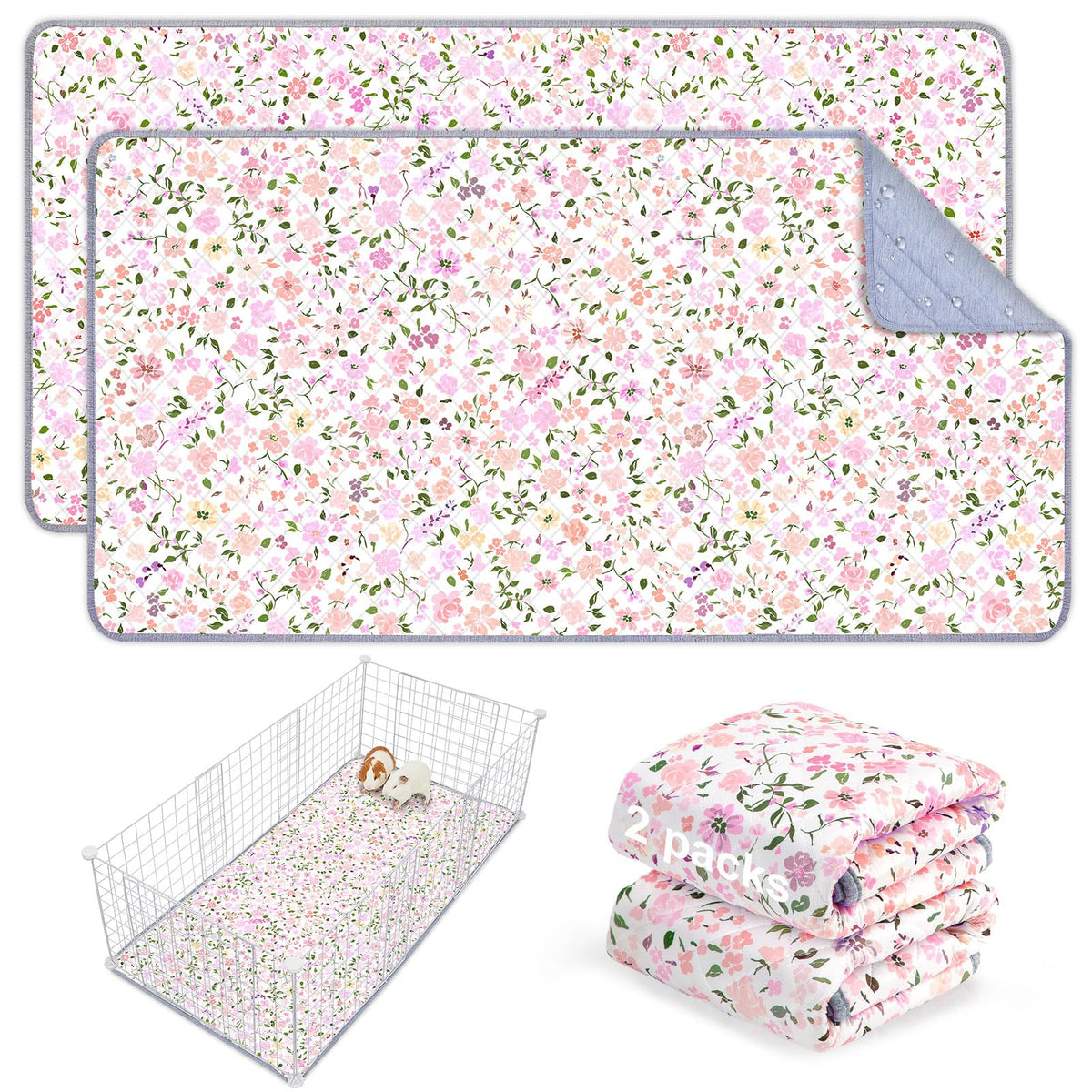 Bienbee guinea pig bedding 2-pack full set for tidy, comfortable cage