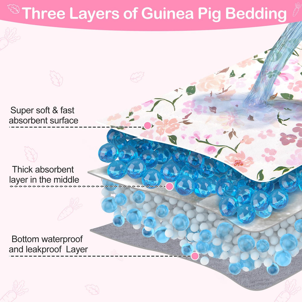Bienbee guinea pig bedding waterproof bottom detail showing leak-proof protection