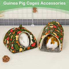 Bienbee guinea pig hideout green mushroom interior view highlighting snug shelter