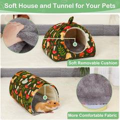 Bienbee guinea pig tunnel green diameter 6-7 showing play space