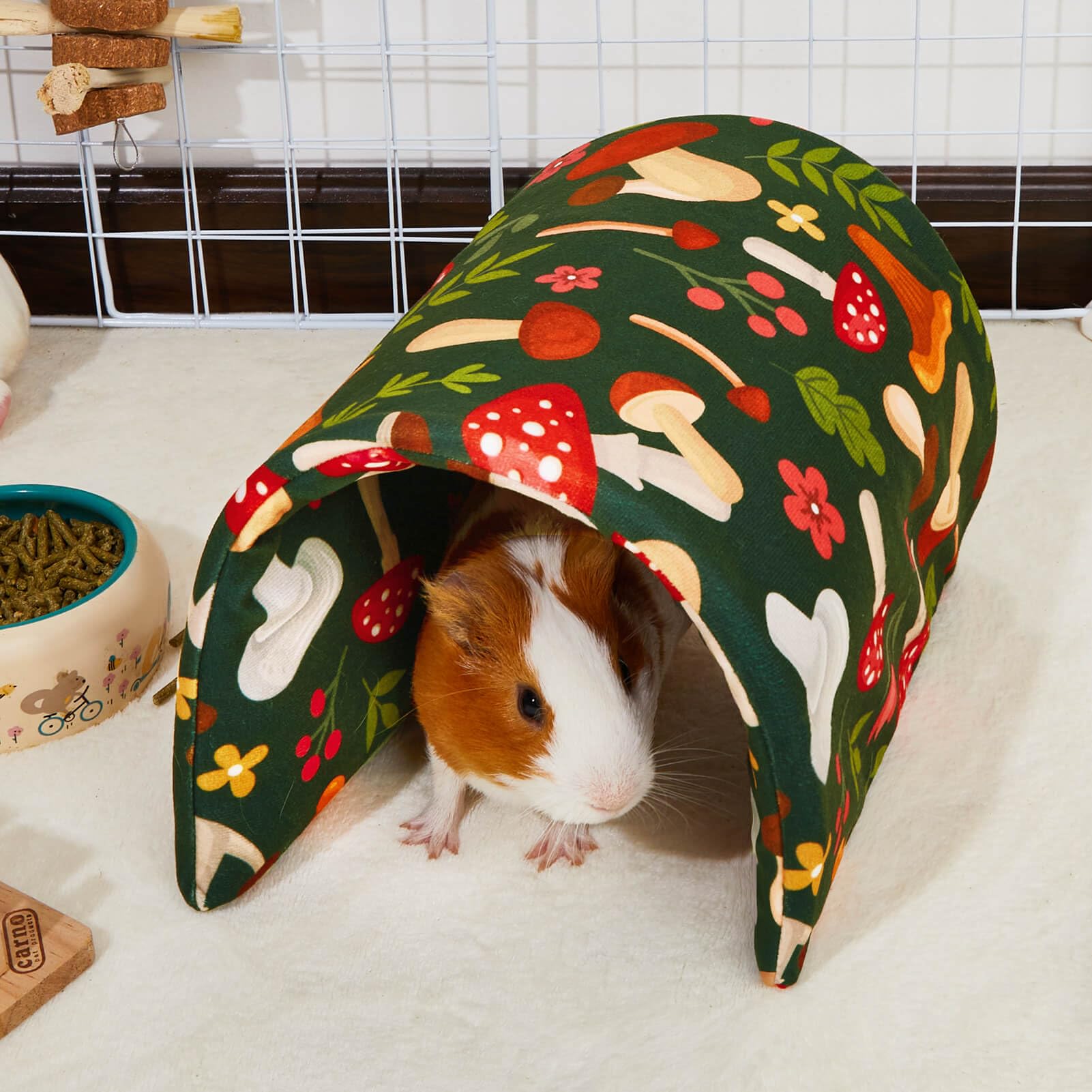 Bienbee Guinea Pig Tunnel mat mode flat resting surface for naps
