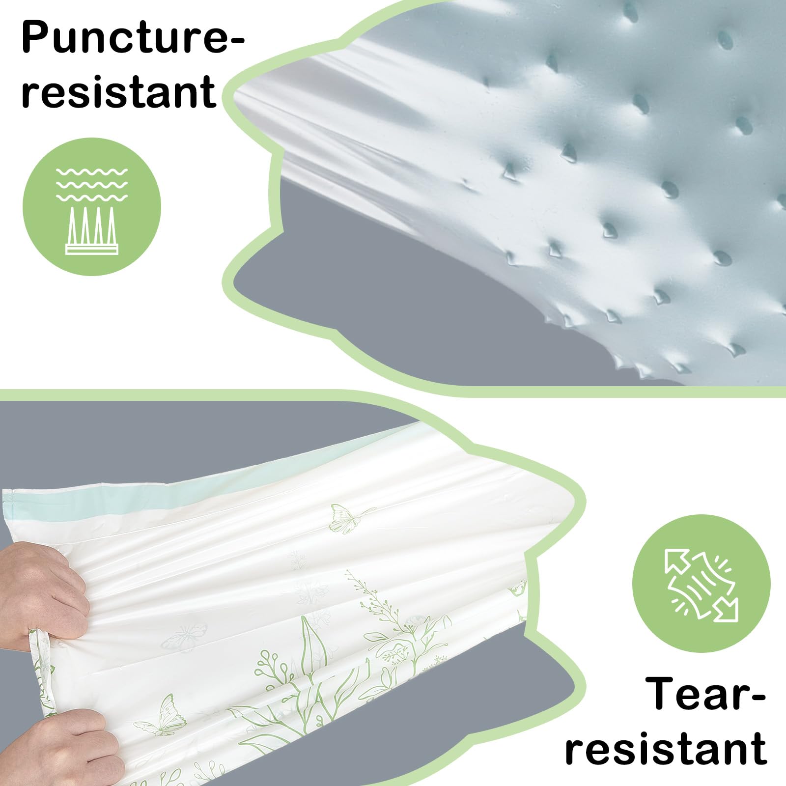 Bienbee litter box liner thick material close-up emphasizes durability