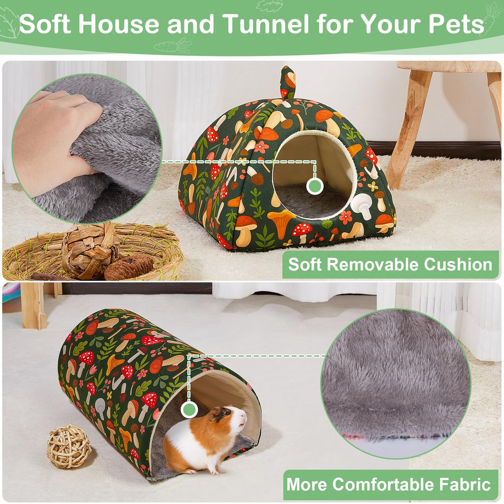 Bienbee two-pack guinea pig toy set adds enrichment and comfort.