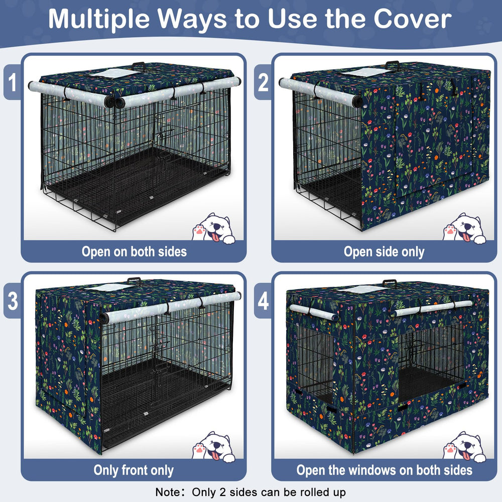 Bienbee windproof crate cover rolled window feature for quick privacy adjustments.
