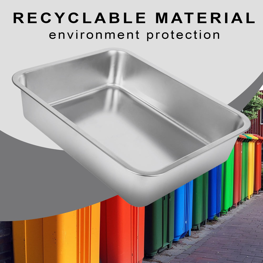 BierBear stainless steel litter box in home placement demonstrates easy positioning in living spaces.