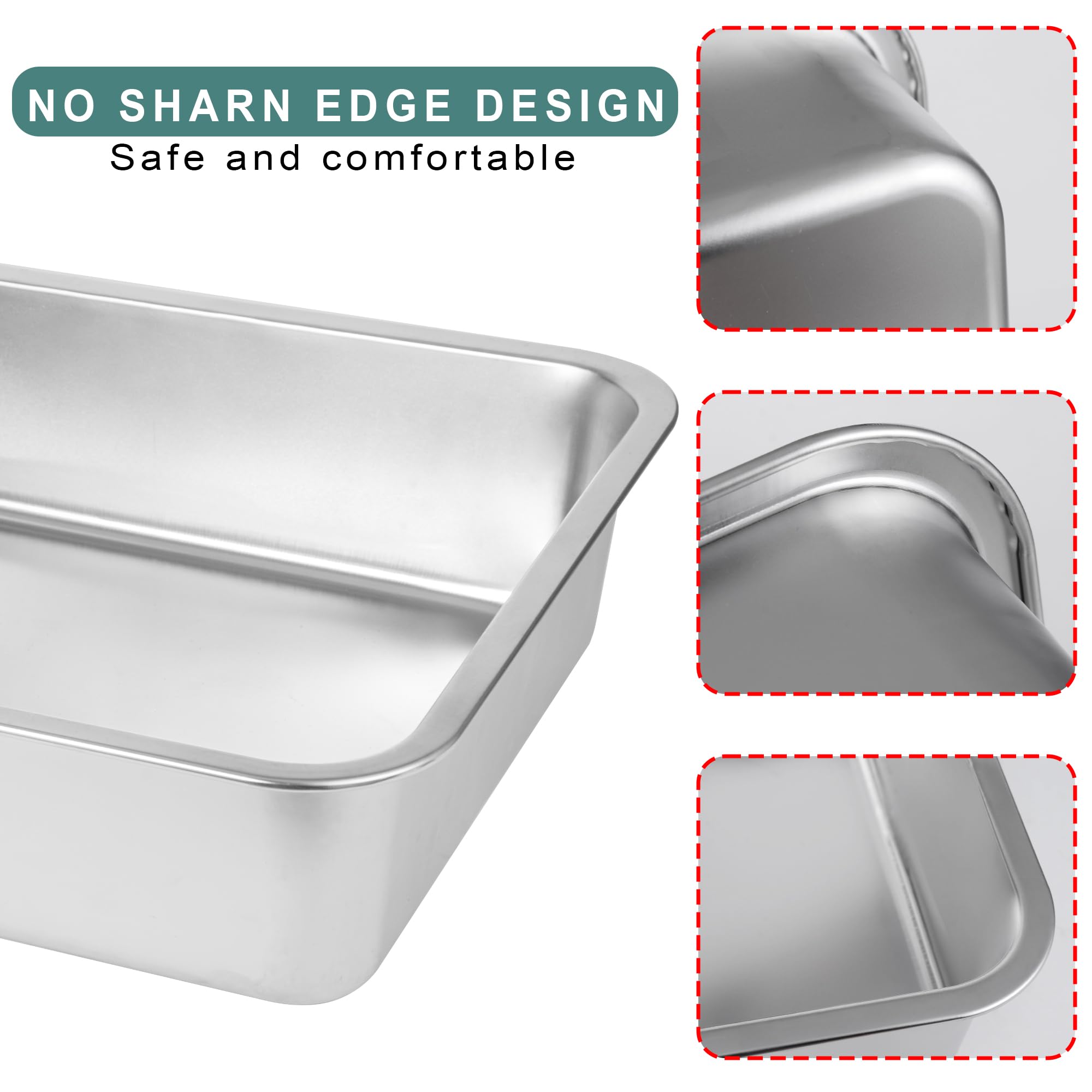 BierBear stainless steel litter box with safe edges minimizes handling risk