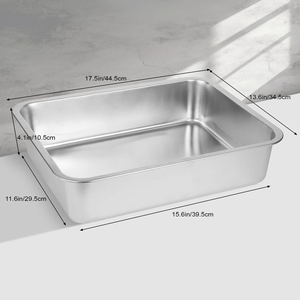 BierBear small stainless steel litter box with smooth surface for quick cleanup