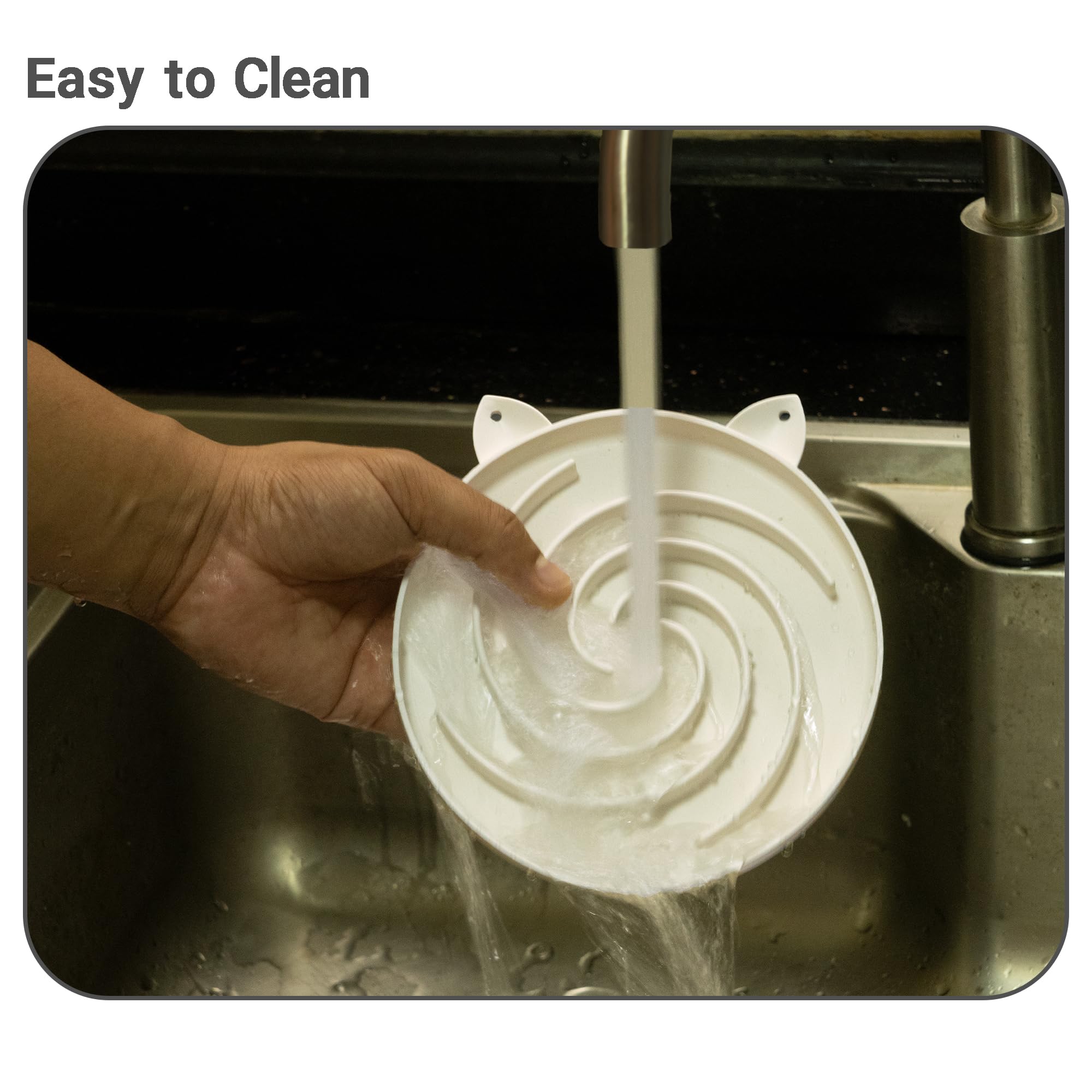 Bifeaw dishwasher-safe silicone bowl cleans in minutes after every meal.
