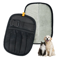 Bifeaw Pet Hair Removal Glove closeup showing gentle electrostatic lift for quick fur removal on fabrics