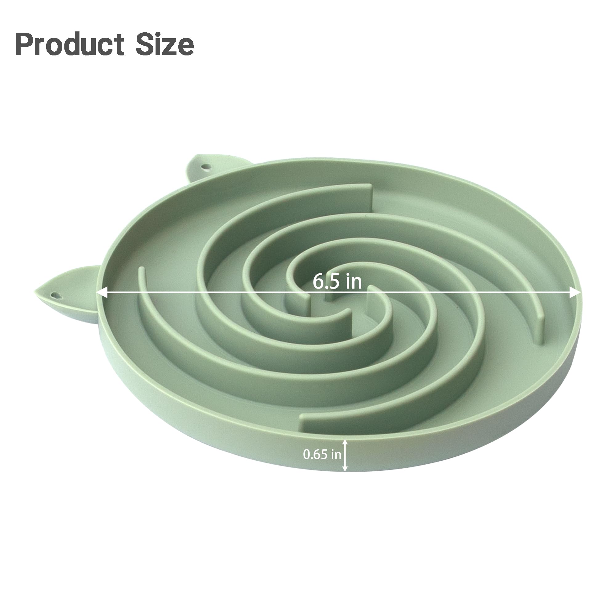 Bifeaw slow feeder bowl available in green and blue.