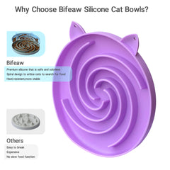 Bifeaw silicone material bowl demonstrates plastic-free durability and easy cleaning