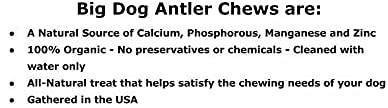 Big Dog Antler Chews include at least one split piece per pack.