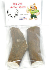Big Dog Antler Chews whole elk antlers show durable, splinter-free chewing